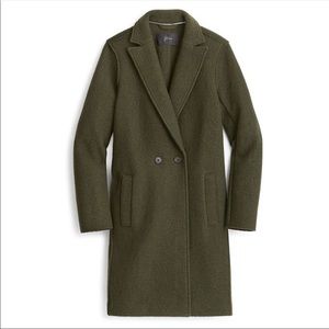 JCrew Daphne Boiled wool top coat